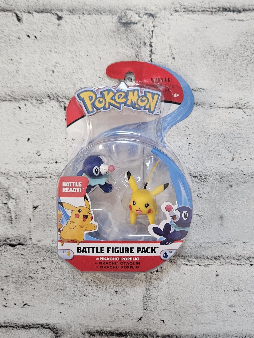 Pokemon Battle Figure Pack Pikachu Popplio Wicked Cool Toys 2018 Sealed